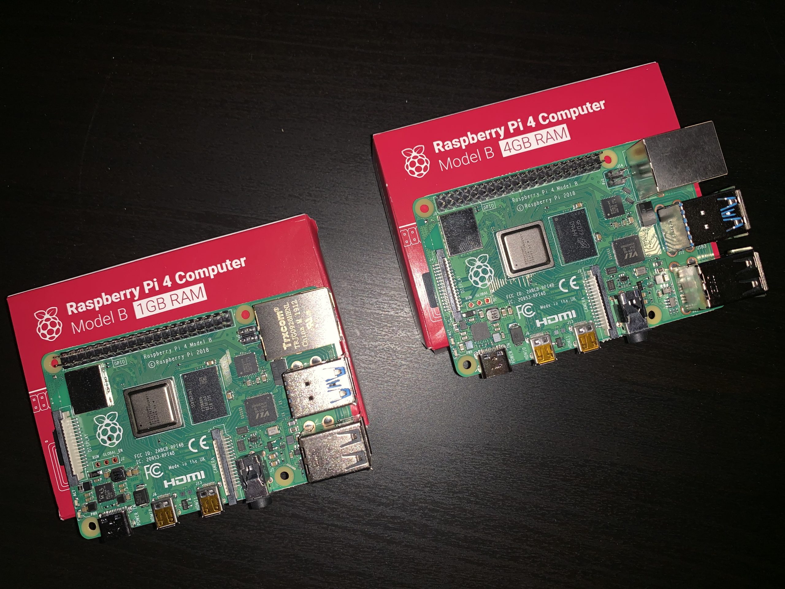 Raspberry Pi 4B 1GB & 4GB